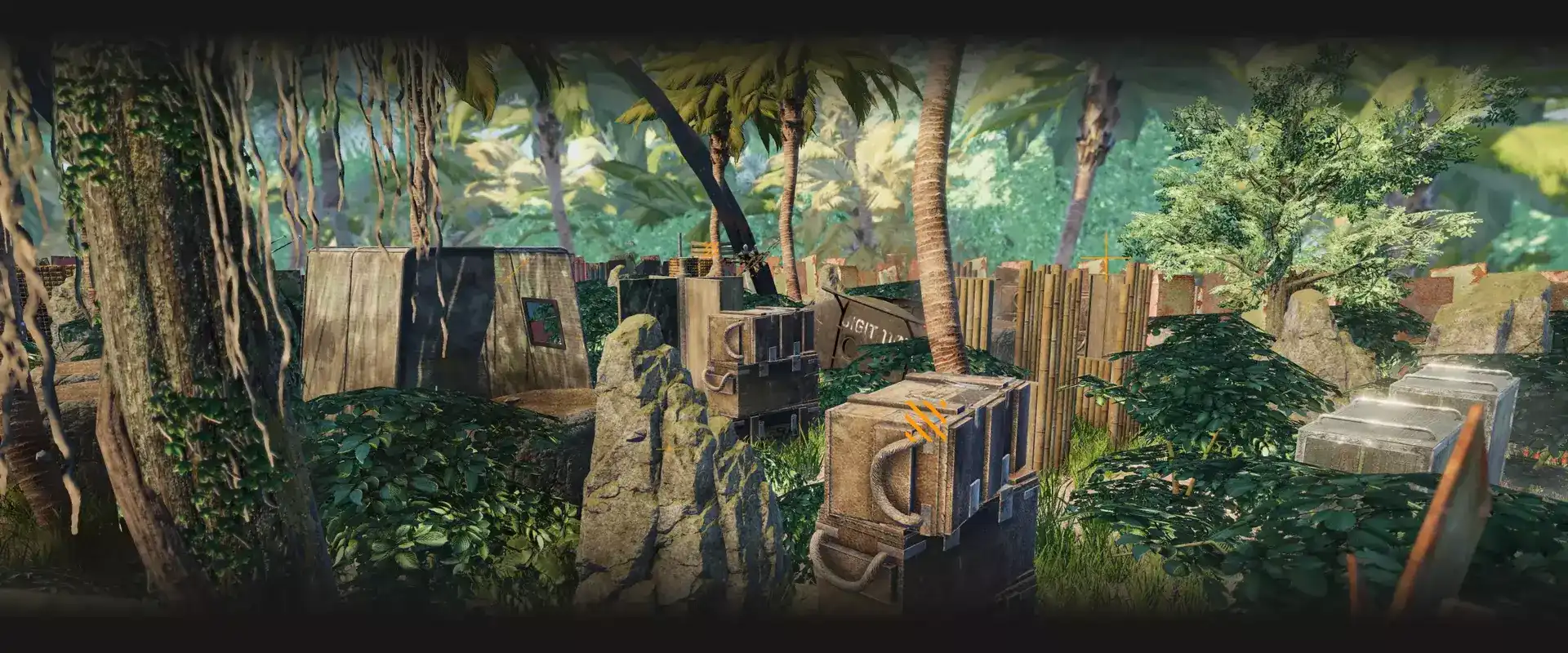 Jungle tactical VR game map franchise